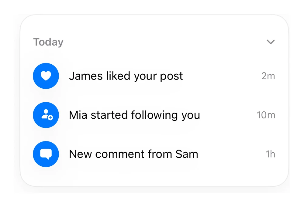Notification Group preview