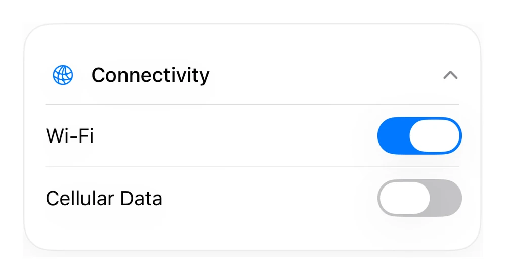 Settings Group preview