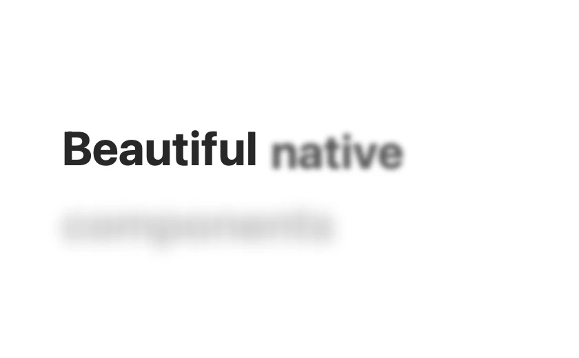 Blur Text preview