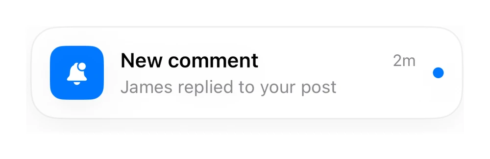 Notification Card preview