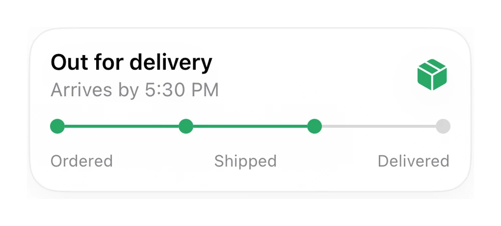 Order Tracking preview