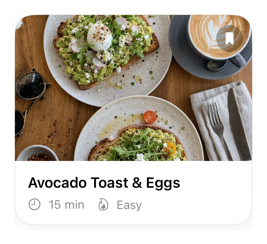 Recipe Card preview