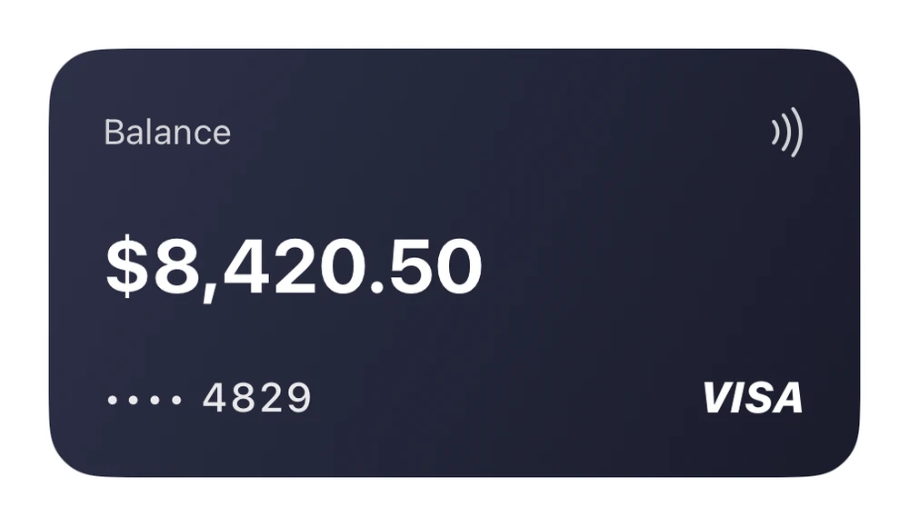 Wallet Card preview