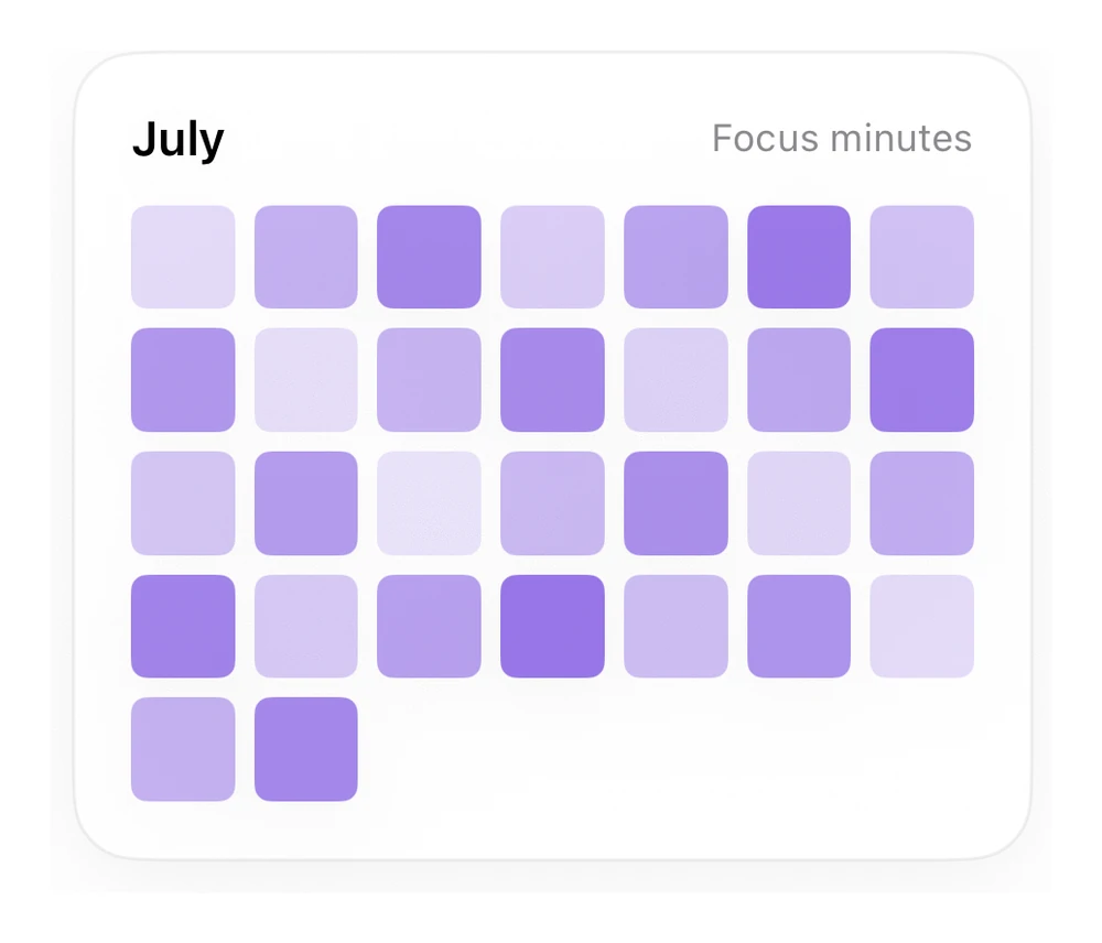 Calendar Heatmap preview