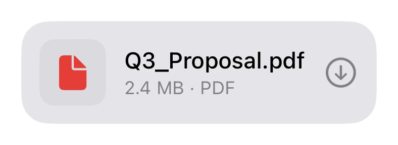 File Attachment preview