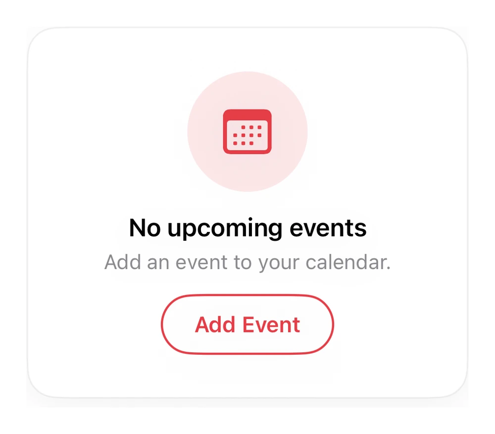 No Events preview