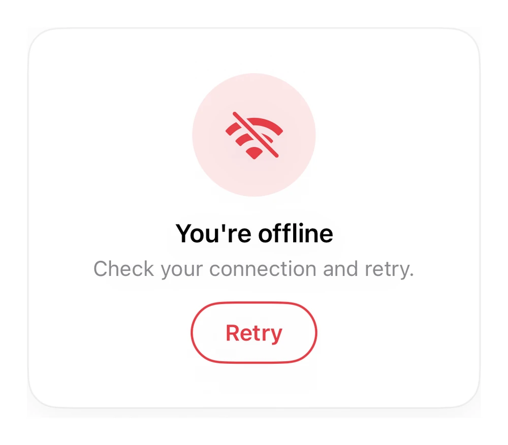 Offline State preview