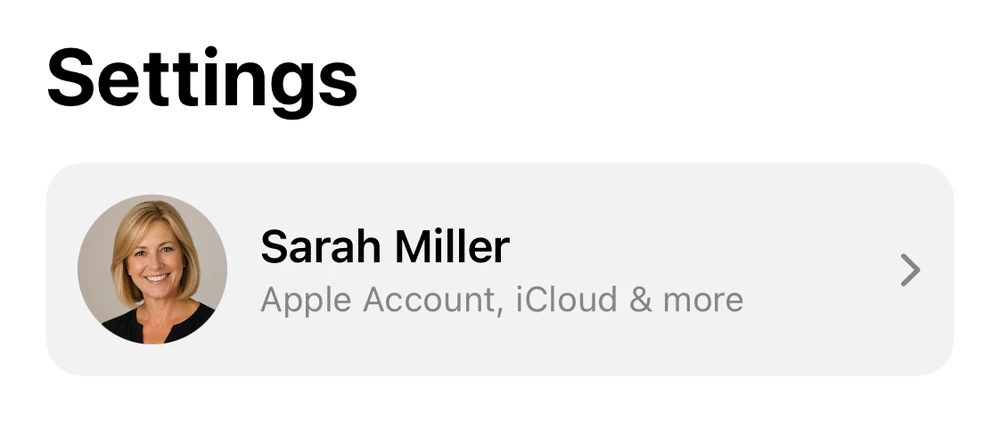 Settings Header preview
