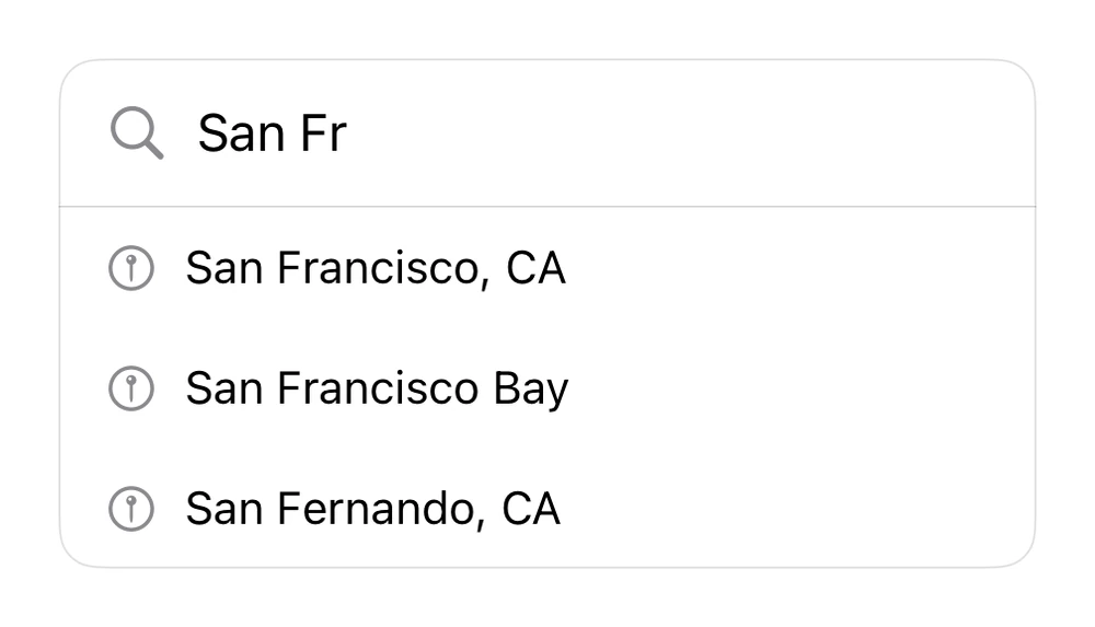 Autocomplete preview