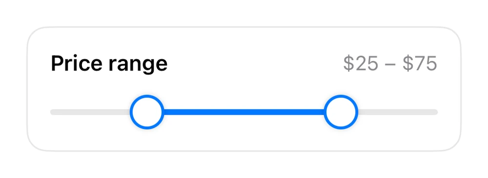 Range Slider preview