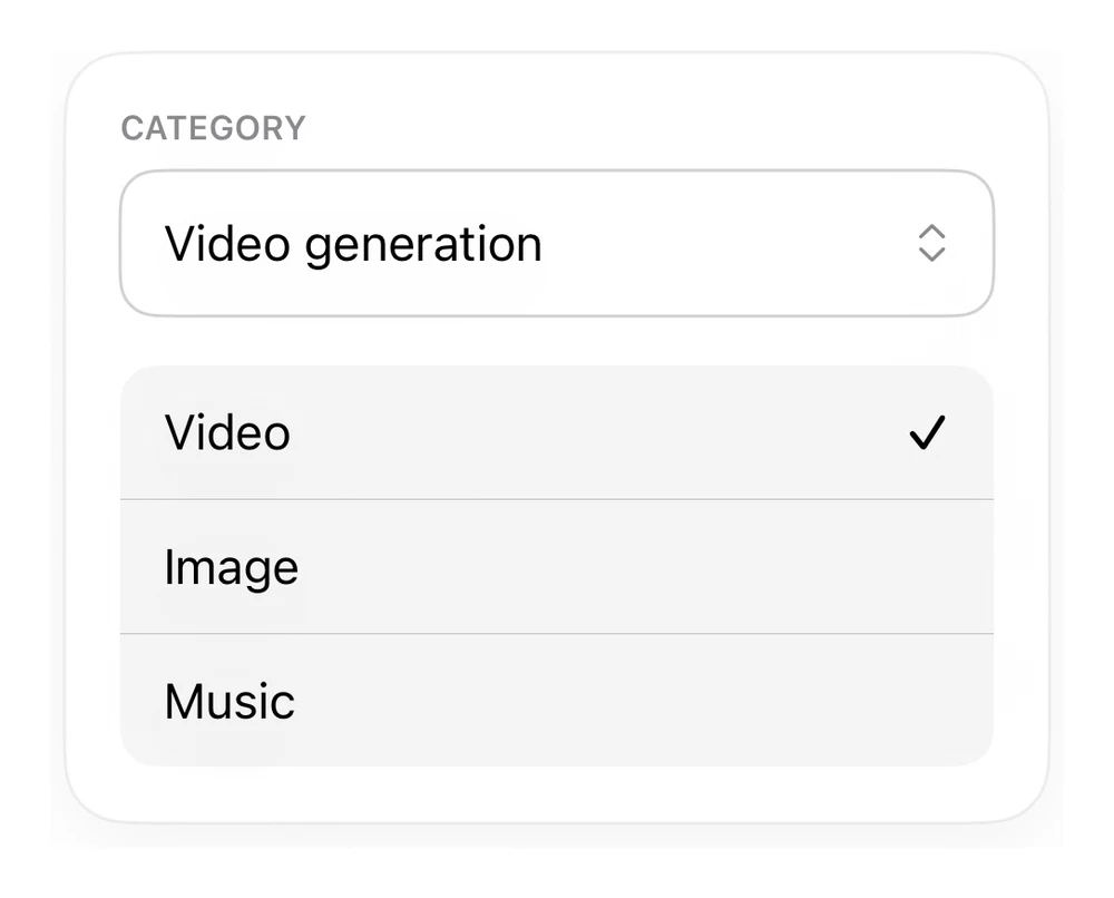 Dropdown preview