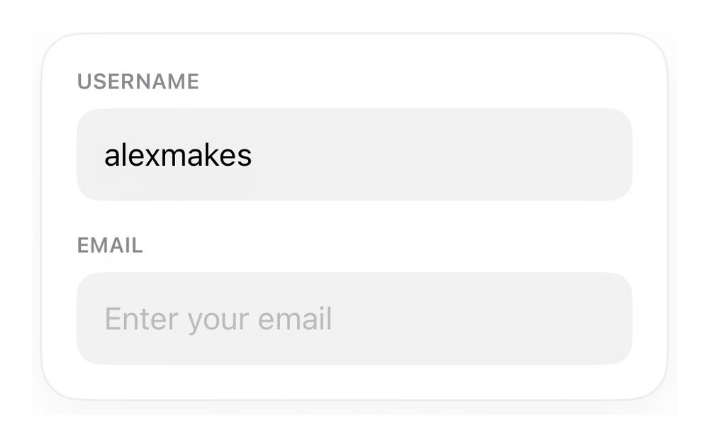 Filled Text Field preview