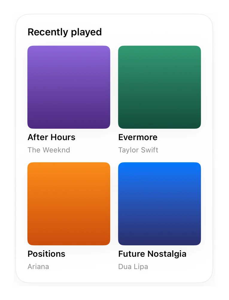 Album Grid preview