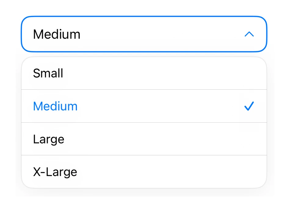 Dropdown Open preview