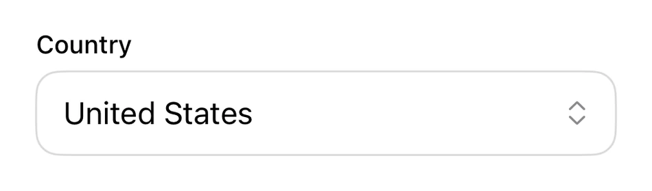 Dropdown Select preview