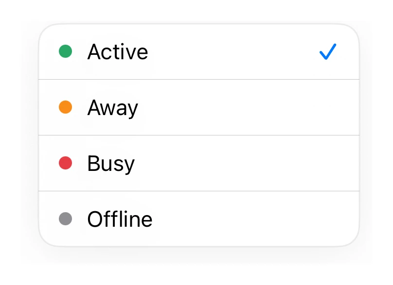 Status Select preview