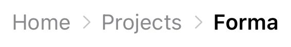 Breadcrumb preview