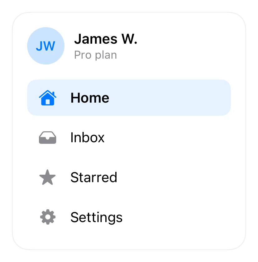 Drawer Menu preview