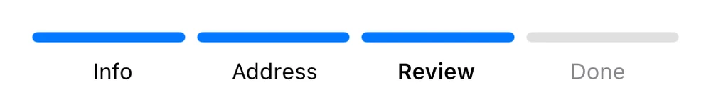 Progress Steps preview