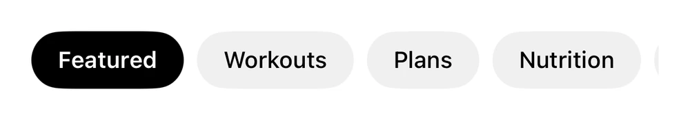 Scrollable Pills preview