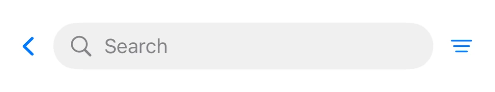 Search Nav Bar preview