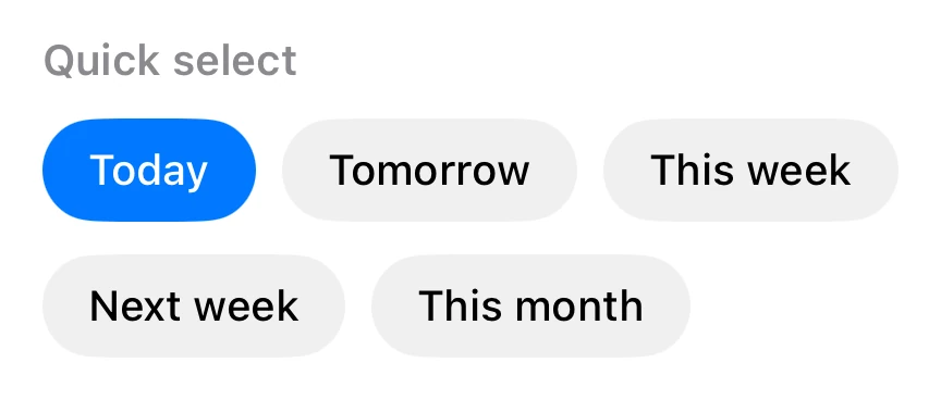 Quick Dates preview