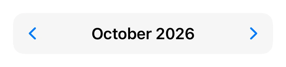 Month / Year preview