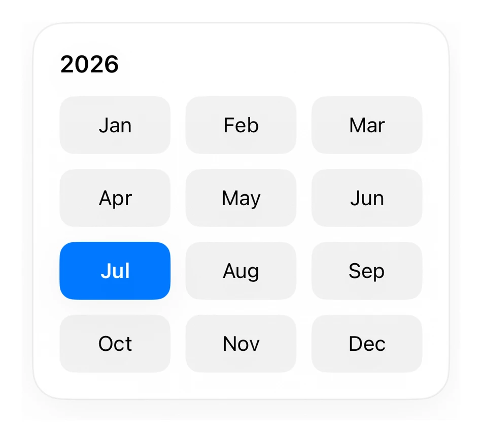 Month Grid preview