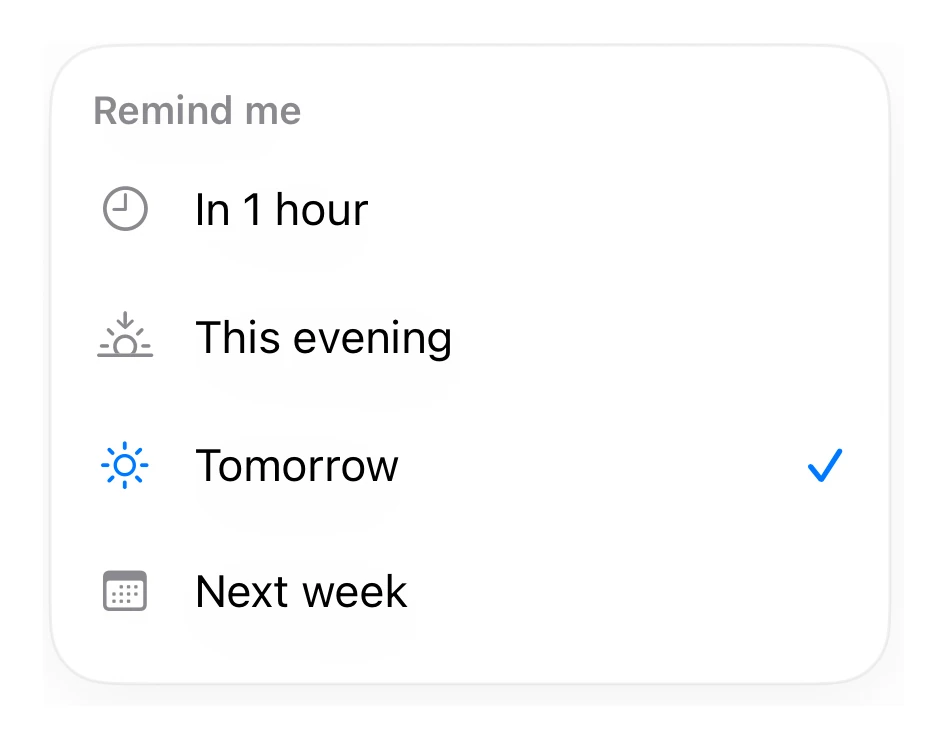 Relative Dates preview