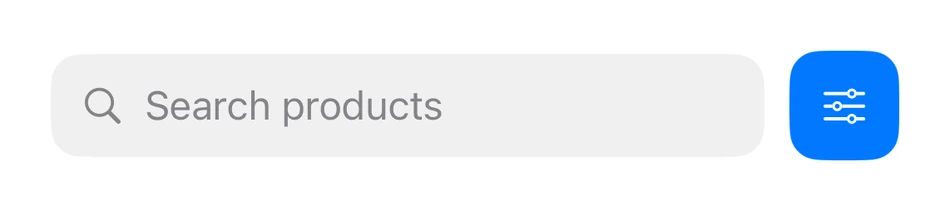 Search + Filter preview