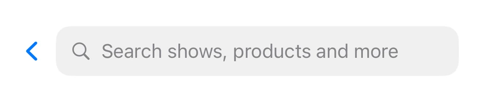 Search Nav Bar preview