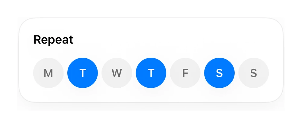 Day Picker preview