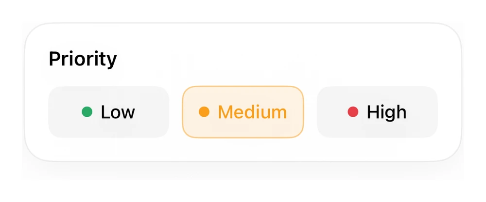 Priority Selector preview