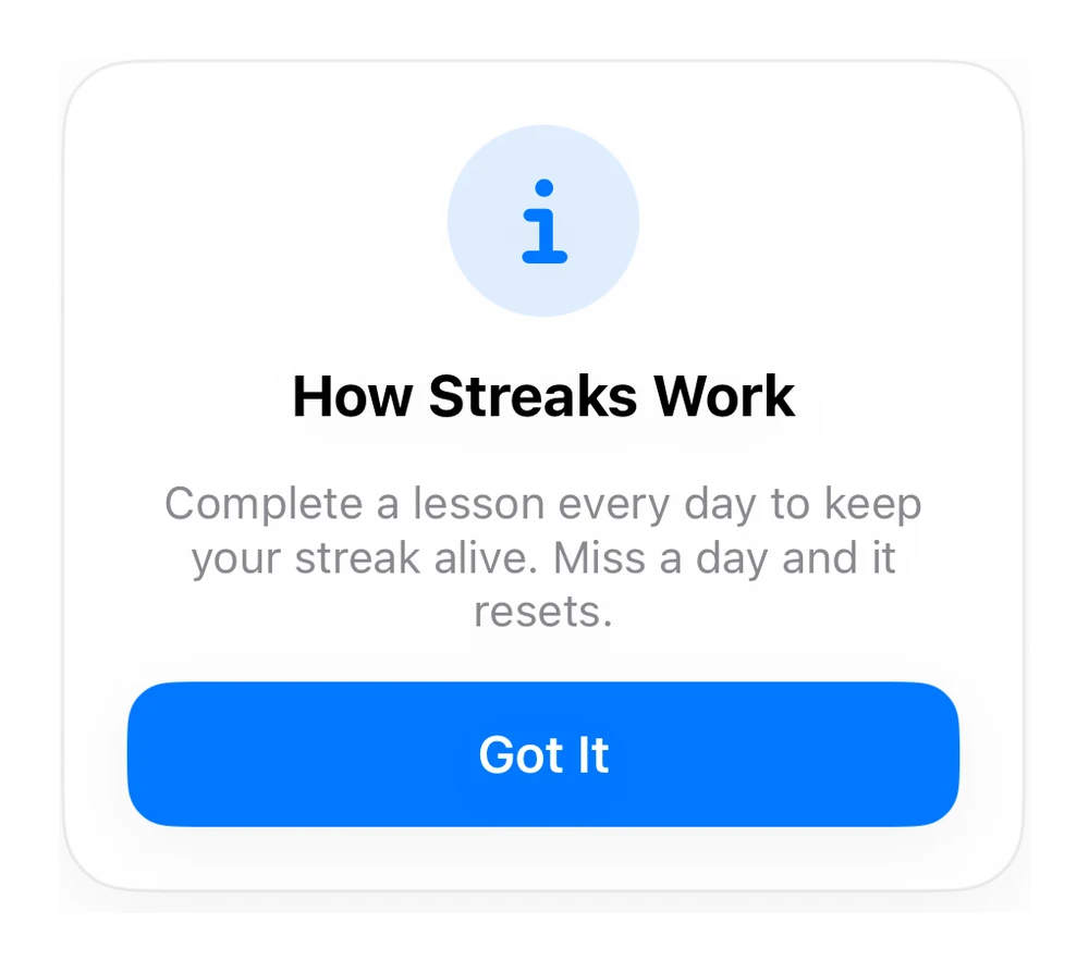 Info Modal preview