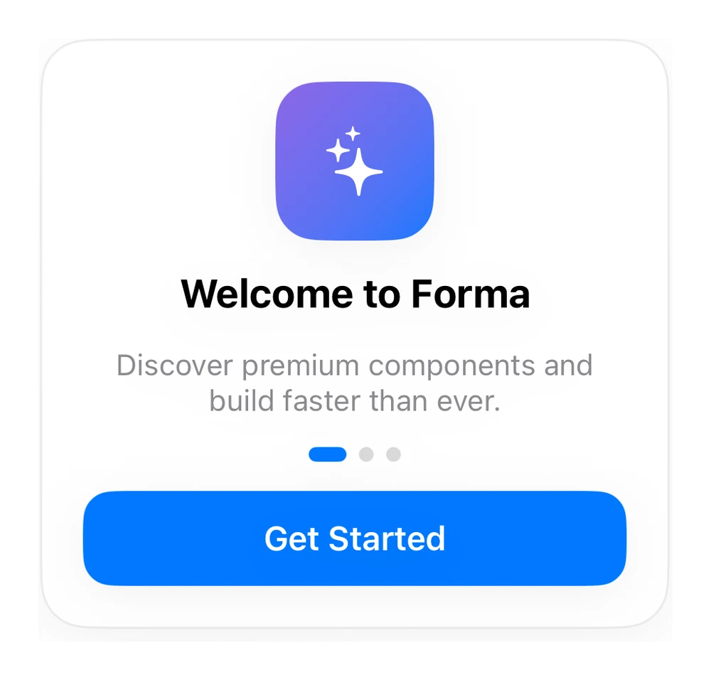 Onboarding Modal preview