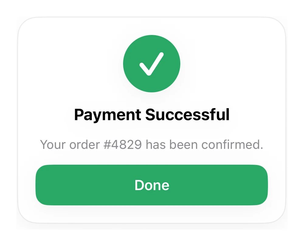 Success Modal preview