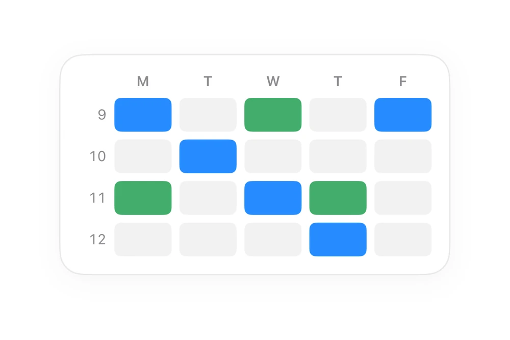 Timetable Grid preview