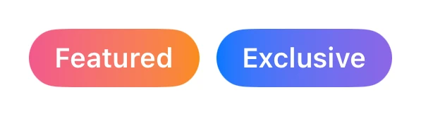 Gradient Badges preview