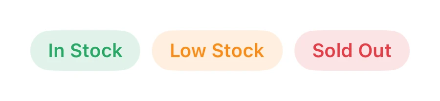 Stock Status preview