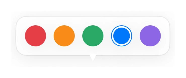 Color Popover preview